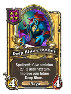 Deep Blue Crooner Golden
