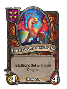 気迫あふれるキマグレドレイク Spirited Whimsydrake