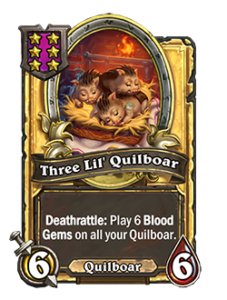 三びきの子ルボア Three Lil Quilboar