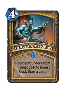 裁判所命令 Order in the court