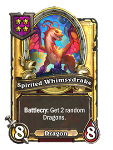 気迫あふれるキマグレドレイク Spirited Whimsydrake