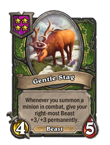 温厚な牡鹿 Gentle Stag