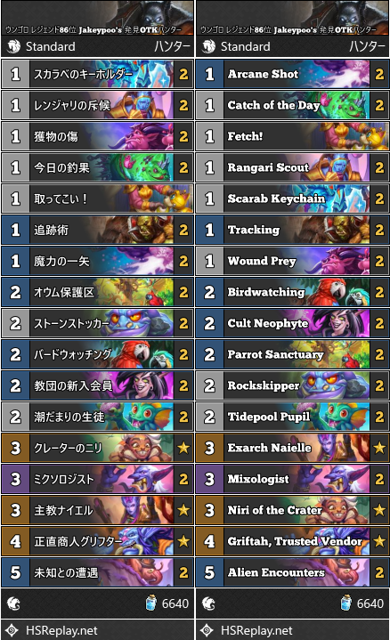 ウンゴロ レジェンド86位 Jakeypoo's 発見OTKハンター
