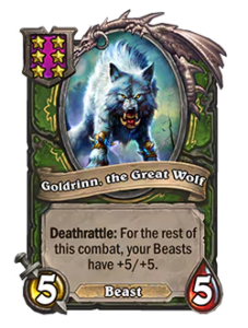 Goldrinn, the Great Wolf