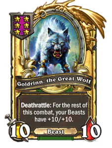 Goldrinn, the Great Wolf
