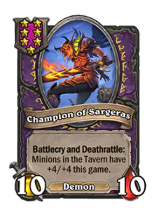 サルゲラスの戦士 | Champion of Sargeras