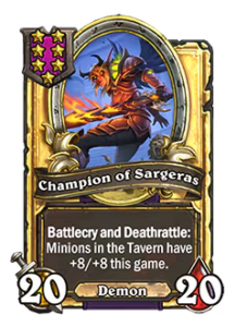 サルゲラスの戦士 | Champion of Sargeras