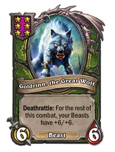巨狼ゴルドリン Goldrinn, the Great Wolf