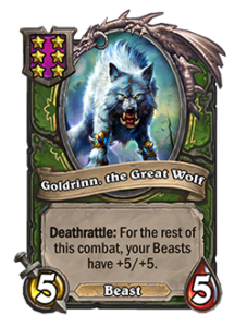 巨狼ゴルドリン Goldrinn, the Great Wolf
