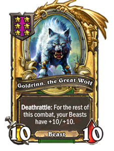 巨狼ゴルドリン Goldrinn, the Great Wolf