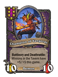 サルゲラスの戦士 Champion of Sargeras