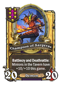 サルゲラスの戦士 Champion of Sargeras