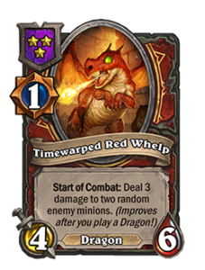 時渡のチビレッドドラゴン Timewarped Red Whelp