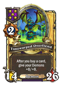 時渡のオーバーフィーンド Timewarped Overfiend